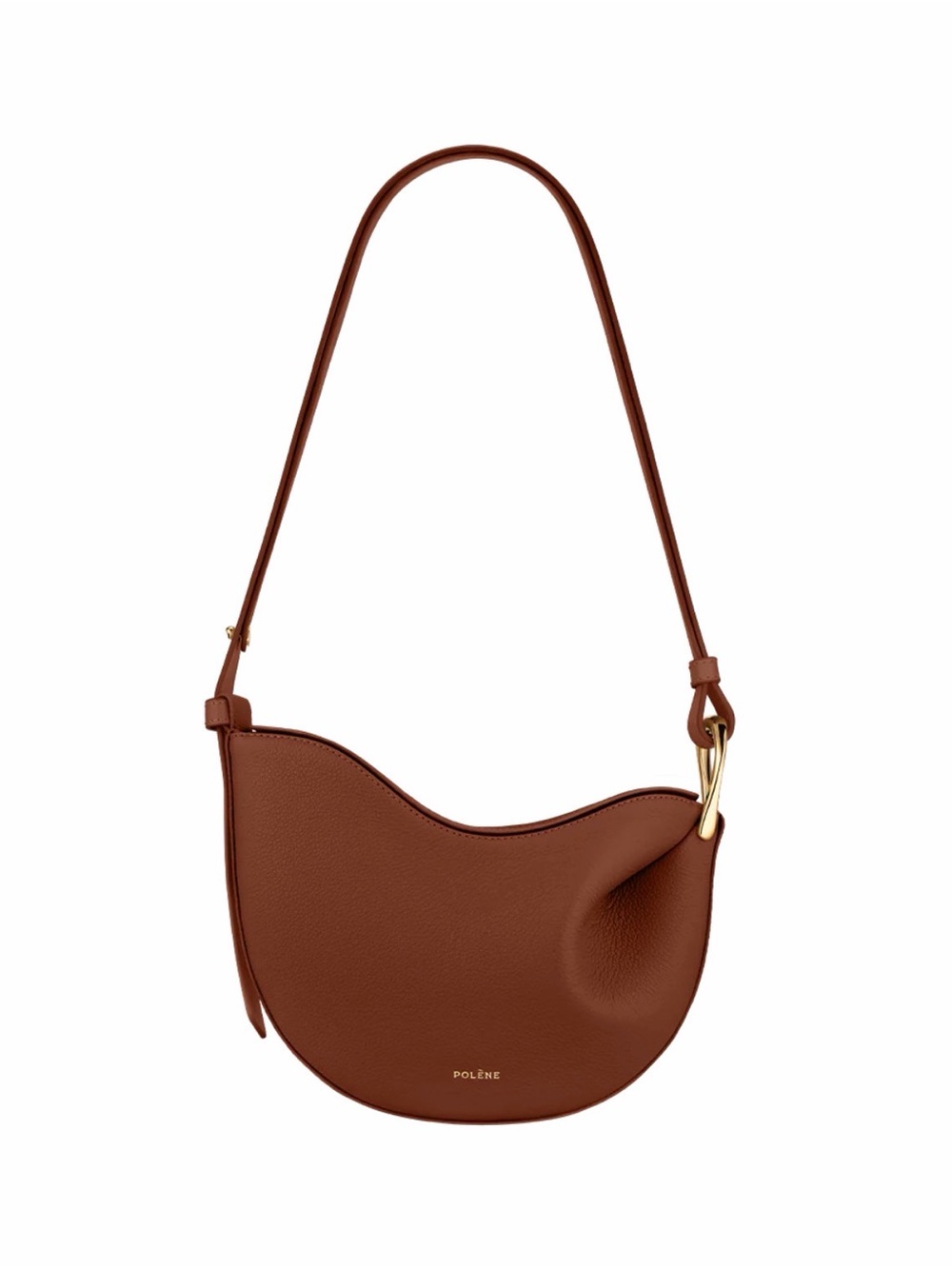 Polene Tonca Textured Cognac, Used Once Perfect Condition